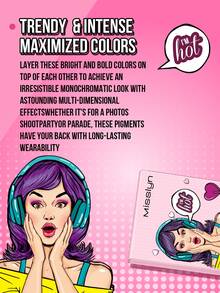 Misslyn I'm Hot Eyeshadow, Monochrome Color/Colour Evenly Pigmented Smooth Blendable Eyeshadow To Create Multi-Dimensional Eye Looks, Matte And Shimmer And Glitter Eye Looks,High Pigmented, Long Lasting, - #4 - View 4