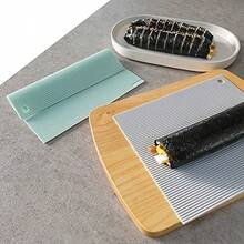 Silicone Sushi Rolling Mat & Trivet - -Stick, Flexible Gadget (Gray)