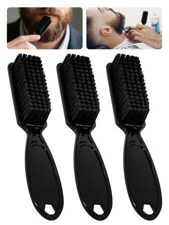 1pc/2pcs /3pcs Small Size Mini Comb For Oil Head, Frizzy Hair, Beard Styling And Blowing,1 Pc Barber Blade Cleaning Brush Hair Clipper Brush Nail Brush Tool For Cleaning Clipper,Mini Barber Blade Cleaning Brush Hair Clipper Brush