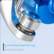 Carrete de pesca de casting, carrete giratorio de Body de metal para pesca en agua salada, pesca con caña de lanzamiento, pesca desde barco