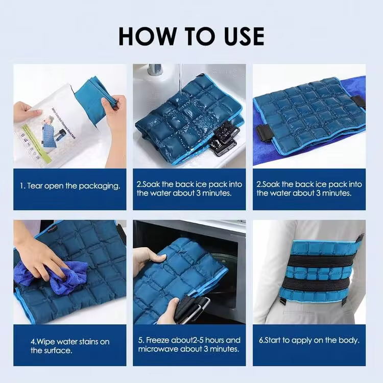 Hailicare Bantalan Pemanas/Pendingin, Bantalan Kompres Dingin & Panas Multi-Kompartemen dari Resin Polimer Tinggi yang Menyerap Sendiri, Cocok untuk Menjaga Kehangatan di Musim Dingin, Pendinginan di Musim Panas, Kompres Es Serbaguna, Barang Rumah Tangga Penting - Biru - View 8