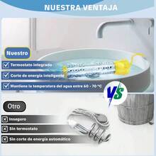 Calentador De Agua Reforzado, Inmersión, 2000w Amarillo