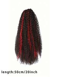 50cm Haargummi Lockige Synthetische Haarverlängerung, geeignet für den täglichen Gebrauch von Frauen