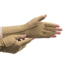 Isotoner Women & Men Arthritis Compression Rheumatoid Pain Relief Gloves For Joint Support With Open/Full Finger Design-905190 - 駱駝一雙露指手套 - 查看 2