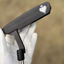 1pc Spades A Golf Putter Golf Club 32-36 Inches, With Head Cover, Golf Club - Improves Ball Speed And Accuracy Detachable Weight With Aiming Lin - Black - View 5