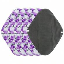5 PC Reusable Menstrual Pads, Reusable Feminine Sanitary Pads, Washable Overnight Cloth Menstrual Pads, - Multicolor - View 12