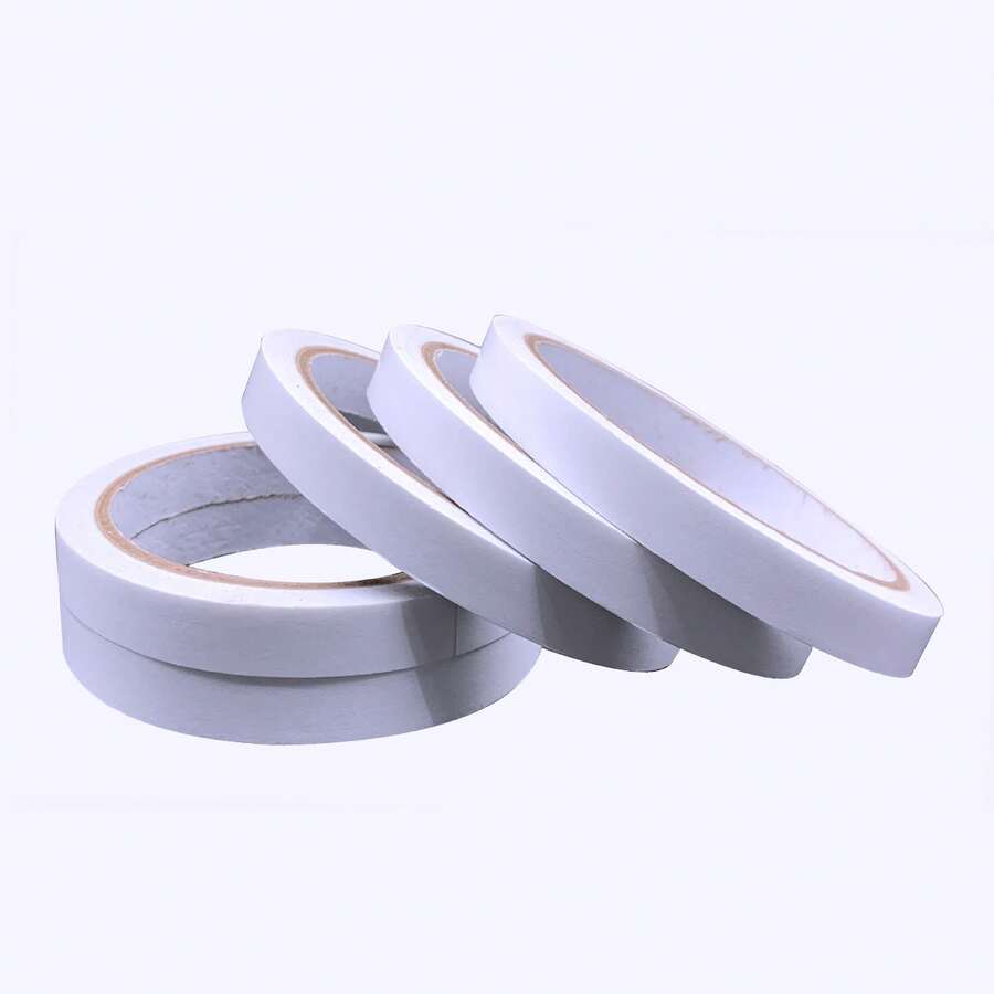 工艺品用双面胶带，多尺寸艺术用双面胶带，DIY照片剪贴簿胶带，礼品包装，纸张背衬，办公室学校，派对，卡片制作 - 白色 - 查看 1