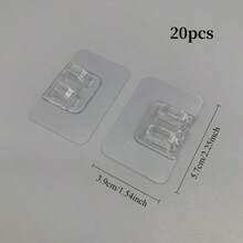 20pcs Outdoor String Light Installation Kit - Bathroom Hooks, Adhesive Strips, Wall Mounts, Shelves, Shoe Racks, Damage-Free Sticky Pads