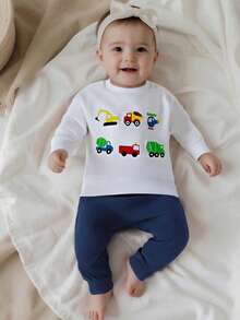 Young Boys Sweater Pants - White - View 4