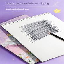 1pc 50 Sheets/Book A4 Oil Painting Style Sketchbook, Blank Drawing Paper For Art Students, Sketch Pad For Painting, Drawing, Doodling