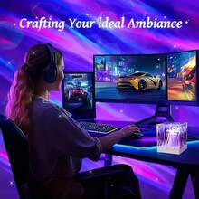 [Northern Lights Projector] 16-Color Northern Lights Wave Projector, USB-Powered Rotating Flame Effect With Remote Control, Underwater & Room Ambiance Lighting For Bedroom, Office, Bar, Or Restaurant – Perfect Gift Idea, Night Light Projector