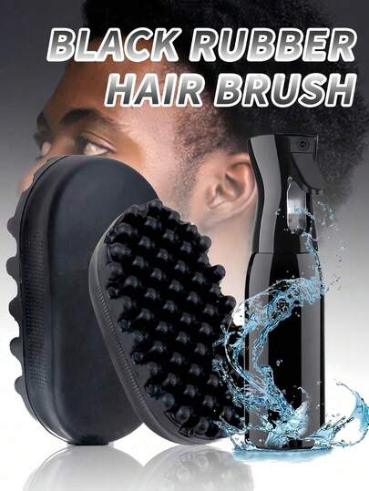 1pc Professional Barber Beauty Kit - Essential Barber Supplies For Haircut And Beard Care - Includes Heat-Resistant Styling Comb, Beard Trimmer, Cleaning Brush, Soft Nylon Bristle Beard Brush And Neck Duster