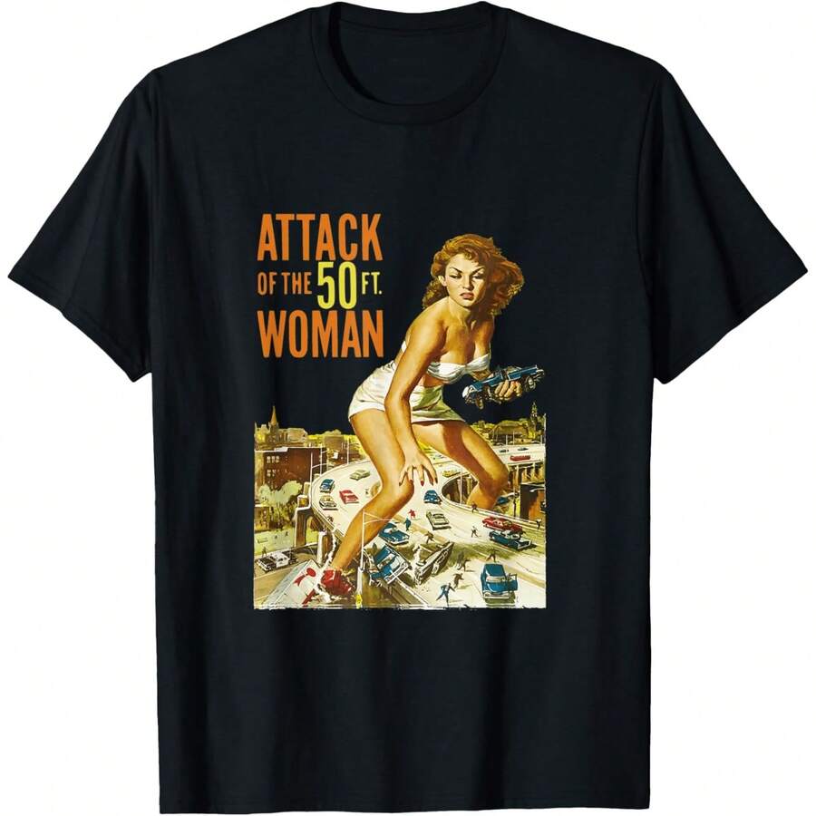 Attack Of The 50 Foot Woman T-Shirt - 黑色3 - 查看 1