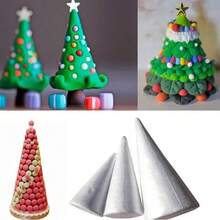 1个白色实心泡沫圆锥体，手工DIY圆锥体艺术品，节日用品。PS（聚苯乙烯）泡沫材质，适用于圣诞节和生日场景装饰、家居活动装饰、房屋装饰、人造圣诞树圆锥体、圣诞装饰圆锥树。 - 白色 - 查看 5