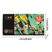 36色丙烯颜料套装，每瓶0.41液体盎司（12毫升），不褪色，色彩鲜艳，适合儿童、成人、艺术家，可用于画布、工艺品、木材绘画 - 是艺术家、学生、工艺品制作、DIY墙面和服装绘画的理想之选！