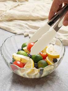 1PC 7/9/12 Inch Silicone Food Clip, A Variety Of Colors And Sizes Are Available, Anti-High Temperature Scalding, Stainless Steel Kitchen Grill Steak Clip, High Temperature Oven Food Clip, Grill Clip, Suitable For Kitchen, Restaurant, Barbecue, Cooking, Back To School Season