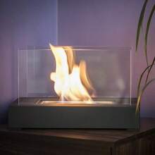 1 件室内火坑迷你酒精灯壁炉玻璃桌配件个人壁炉室内外露营长方形火坑酒精壁炉