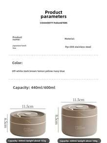 2025新款夏季304不锈钢保温饭盒3分隔堆叠设计独立包装防止食物串味持久保鲜保温3小时微波炉加热无需盖防漏 - 咖啡棕 - 查看 4