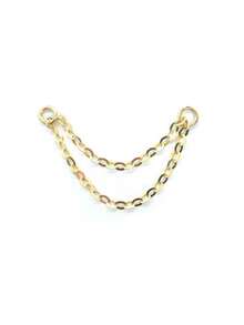 EleRunis 1PC 925 Sterling Silver Butterfly Piercings Earrings Chain Charm Flat Back Cartilage Helix Piercing Fine Jewelry For Daily Wear Wedding Party Engagement Anniversary Valentine's Day