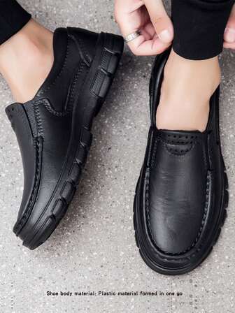 男士多尺寸纯色基本休闲户外度假沙滩 EVA（乙烯-醋酸乙烯酯共聚物）凉爽防滑平底凉鞋，适合青少年、夏季休闲、户外运动、度假、毕业礼物、生日礼物、一体成型一脚蹬、防刺穿、防溅、厨师鞋