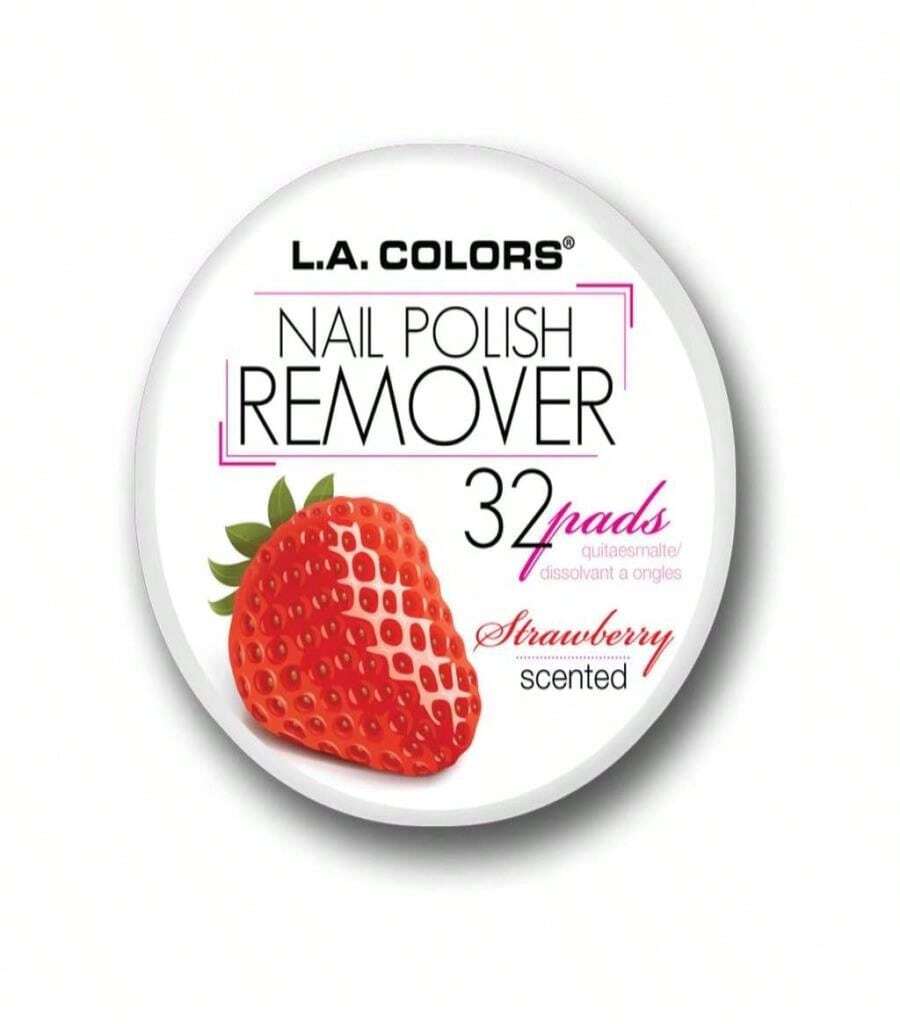 LA COLORS Polish Remover Pads, Strawberry Scent CNR962 | SHEIN USA