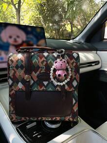 Cute Cartoon Beaded Keychain, Creative Car Key Chain Pendant, Bag Charm Pendant