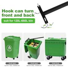 Heavy Duty Manual Trash Compactor, 100kg Max Load Steel Can Crusher, Wall-Mounted/Standing Waste Compression Tool For Cans & Plastic Bottles - 黑色 - 查看 5