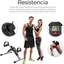 Raganet, Ejercitador de Pedal Fitness, Bicicleta Estática para Entrenamiento de Piernas plegable con Pantalla LED y Resistencia Ajustable, Uso Profesional o del Hogar, Rehabilitación y fortalecimiento - 1 - Ver 3
