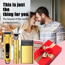 Men's Hair Clipper, USB Rechargeable Men's Grooming Kit, Electric Hair Clipper And Beard Trimmer, Electric Men's Shaver Set, USB Rechargeable, Ideal Holiday Gift, Perfect Gift For Dad, Husband, Boyfriend