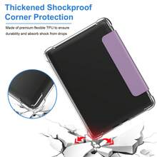 Capa Compatível com Kindle 6" 2022/2024/Kindle Paperwhite 6.8" 2021/Kindle Paperwhite 7" 2024 Lançado, Couro PU Premium + Capa Traseira de TPU Macio Transparente com Função Dormir/Despertar Automática para Kindle 2024/2022 11th Geração.