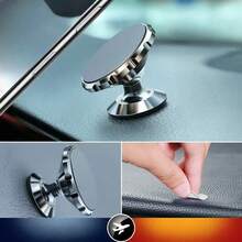 Mini Serrated Magnetic Car Phone Holder - Universal Fit For All Smartphone Models - Strong Magnet 360° Rotatable Phone Holder - Car Accessories - Phone Accessories - Multicolor - View 6