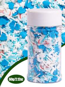 Décorations comestibles pour gâteau de Noël. Comprend un sapin de Noël, une béquille, des flocons de neige, un bonhomme de neige et des perles. Parfait pour les décorations de gâteaux, de cupcakes, de cônes de crème glacée et de desserts. Idéal comme décorations de gâteau pour les fêtes de Noël. Décorations de Noël, pyjamas de Noël, cadeaux de Noël, décoration de Noël