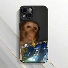 Funda de Teléfono con Patrón de Mono, Cubierta Protectora de Teléfono Linda, Accesorio de Teléfono Compatible con la Serie Protector de Pantalla - Multicolor - Ver 5