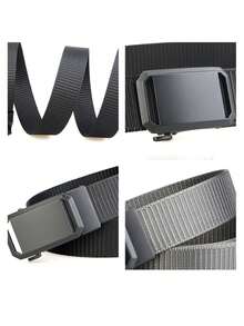 时尚无扣尼龙男士腰带，高品质休闲户外腰带 - 彩色 - 查看 5