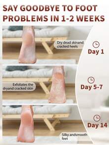 5 Packs Exfoliating Foot Mask-Dry&Cracked Skin, Ultra Hydrating Foot Mask, Intensely Moisturizes Repairs And Softens Rough Dry Skin With Coconut &Aloe Essential Oils For Peeling Mask Removes Dead Skin And Calluses,Cracked Feet In Fall & Winter, Moisturizing Foot Masks | Foot Care Making Your Skin Appear More Ripe And Delicate, A Perfect Choice For Holiday Gift