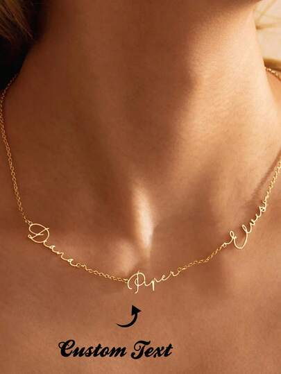 Personalized Multi-Name Necklace, Customized Family Necklace, Multi-Name Engraved Necklace, Children's Name Jewelry, Jewelry Gift, Gift For Mom