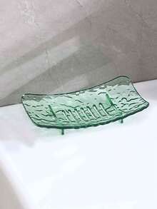 1pc/2pcs Glacier Pattern Soap Dish, Bathroom Vanity Standing Soap Holder, Minimalist & Elegant Soap Dish Rack - Multicolor - View 17