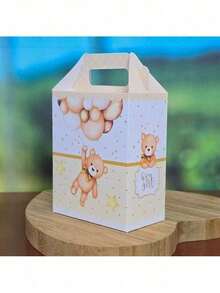 20 GOLDEN BEAR Boxes Neutral Gender Reveal Party Kit Party Favors Party Decoration - PICK UP AND ASSEMBLE - PE - Nhiều màu - Xem 8