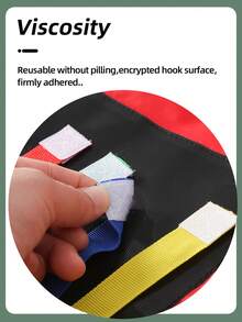 Kids Tail Pulling Game Set, Parent-Child Interactive Sticky Ball Vest + Tail Pulling Toy, Sensory Training Dodge Ball Physical Exercise, Outdoor Multi-Person Chase Game, School Sports Supplies, Christmas/Thanksgiving Party Game Props, Halloween Children's Gift Set (Random Color Details)