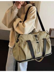 Large Capacity Short Trip Bag For Women, Lightweight Expandable Handbag, Sports Gym Bag, Travel Maternity Hospital Bag