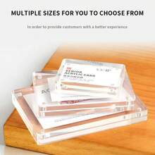1 件亚克力相框，强磁性照片/名片夹，亚克力板两面均有保护膜，使用前请撕下保护膜 - 透明色 - 查看 4
