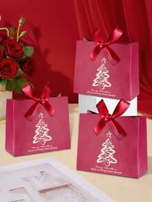 10 pudełek na prezenty świąteczne, mini pudełka na prezenty świąteczne ze wstążką, świąteczne pudełka na prezenty świąteczne - różne świąteczne torebki na słodycze na świąteczne przyjęcia, torebki do pakowania prezentów, dekoracje świąteczne do domu, dekoracje świąteczne, dekoracje świąteczne, torebki na prezenty noworoczne, świąteczne torebki do pakowania, torebka świąteczna, torebka na imprezę, świąteczne torebki na prezenty, torebki świąteczne (bordowe)