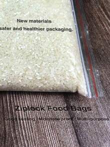 100 buc/pachet reutilizabile, etanșe, transparente, pentru depozitarea alimentelor, potrivite pentru bucătărie/baie, rezistente la umiditate/organizarea călătoriilor