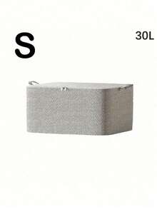 大容量可折叠布艺收纳袋，衣物收纳袋，毛毯收纳袋，衣柜收纳盒，床底收纳盒，可折叠收纳盒，卧室、宿舍换季衣物/物品整理袋，易于使用，节省空间，旅行必备 - 彩色 - 查看 8