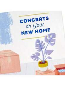 New Home Greeting Card Boxes Paint And Plants Housewarming Card For Friends Siblings Coworkers Relatives