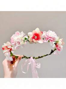 Coroa de Flores Simulada Feita à Mão, Festivais Escolares Japoneses, Coroa de Flores para Meninas Bunkasai, Há Coroas de Rosas em Cores como Rosa e Azul. Decoração para Ensaio Fotográfico de Férias à Beira-Mar, Coroa de Flores de Rosas, Coroa de Flores para Noiva, Decoração para Madrinhas, Acessórios de Cabelo Boêmios, Decorações de Elfos da Floresta, Acessórios Doces Coreanos Super Fadas, Presentes de Casamento, Acessórios para Casamento, Artigos para Festas, Artigos para Eventos