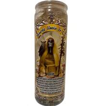 Veladora De Gel Santa Muerte Lluvia De Oro - Obtener Abundancia, Bonos Por Tu Trabajo o Un Nuevo Trabajo - Oración incluida en la veladora. - Dorado - Ver 2