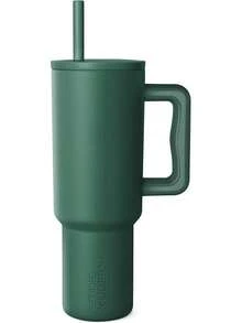- Vaso de Halloween de 40 onzas con asa y tapa de popote, a prueba de fugas, botella de agua de acero inoxidable aislada, de viaje, regalos para mujeres, hombres, él, ella, firma - Halloween: fantasmas lindos - Ver 1