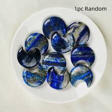 1pc 30mm Small Moon - Natural Crystal Agate Star & Moon, Great DIY Idea, Crescent Accessory Decoration, Excellent Gift Idea - Multicolor - View 18