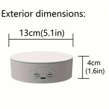 1pc Mini AI Electric Rotating Display Stand, Adjustable Speed, Cute Solid Display Platform, Rotating Base Suitable For Photography, Live Streaming And Product Display, With Forward And Reverse Function, Can Be Used For Model Display - Multicolor - View 4